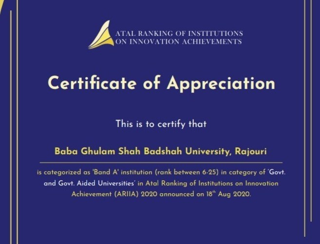 Certificate of Appreciation 